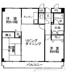 エスポワール真砂の物件間取画像